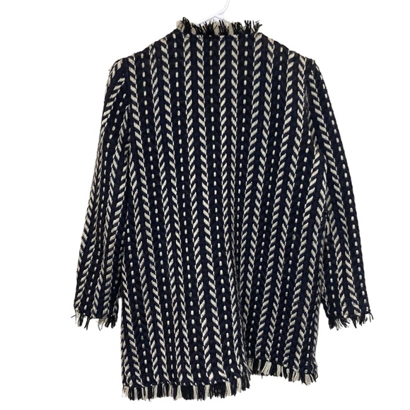 Cupcakes And Cashmere Bev Woven Jacket Tweed Coat Fringe, SMALL - Picture 7 of 7
